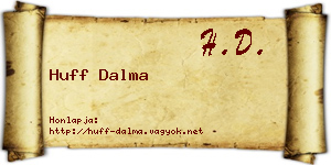 Huff Dalma névjegykártya